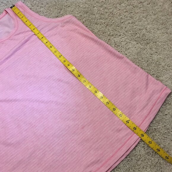 2 Cotton Candy Pink Horizontal Herringbone Print Tank Tops - Picture 15 of 15